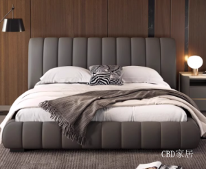 Product picture：Furniture factory CBD家居 Home Furniture products 《Italian piano key leather bed》议价