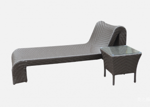 Product picture：Furniture factory 美之滕 Outdoor furniture products 《Brown woven outdoor recliner》议价