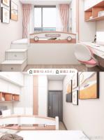 Furniture factory松堡王国Diary:⛵清凉夏日 | 儿童房 | 10㎡粉色海洋榻榻米
今天小松宝要给大家安利一款超赞的儿童房设计
这个“粉色海洋榻榻米”简直是果敢少女的航海梦
每一角落都充满了浪漫与冒险

◐ 砸不掉的飘窗·玩出了新花样
大部分飘窗砸不了，感觉很废空间
借用飘窗的一部分+床箱体=榻榻米
榻榻米箱体化身隐身收纳王者
多种收纳箱体：①上翻式收纳：放置不常用的换季被；②收纳箱体装上加密床体排骨架承托：下方【图1】