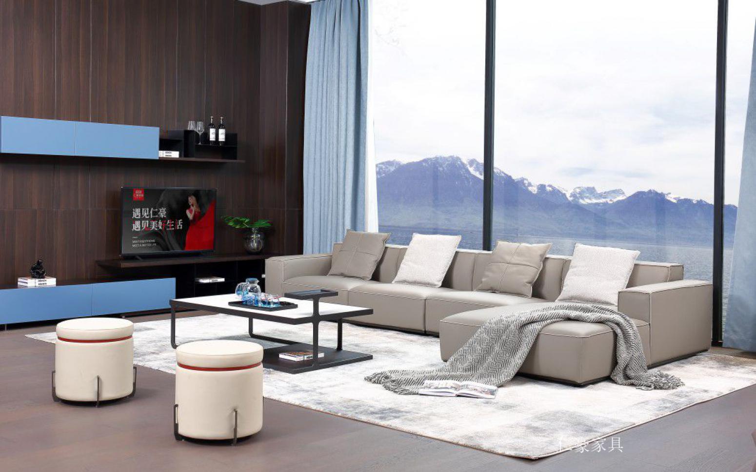 仁豪家具Home Furniture产品《Minimalist Elegance - Living Room Customization》