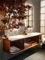 Furniture factory木土可人Diary:上海厨卫展｜唤醒浴室空间的东方之美

在这个快节奏的现代都市
渴望放松舒适的生活空间
特别是浴室空间
是我卸下一天疲惫
舒缓身心的私享地
舒缓的音乐，柔和的灯光
独享这份安静舒适…
.
在KBC上海厨卫展
富兰克给我带来惊喜
卫浴空间变成风景
中式美学的韵味渗透进每一个角落
从色彩到材质、线条到形态
每一处都承载着东方文化的独特魅力
东方意境，怀雅隐奢
梳洗打扮都【图5】