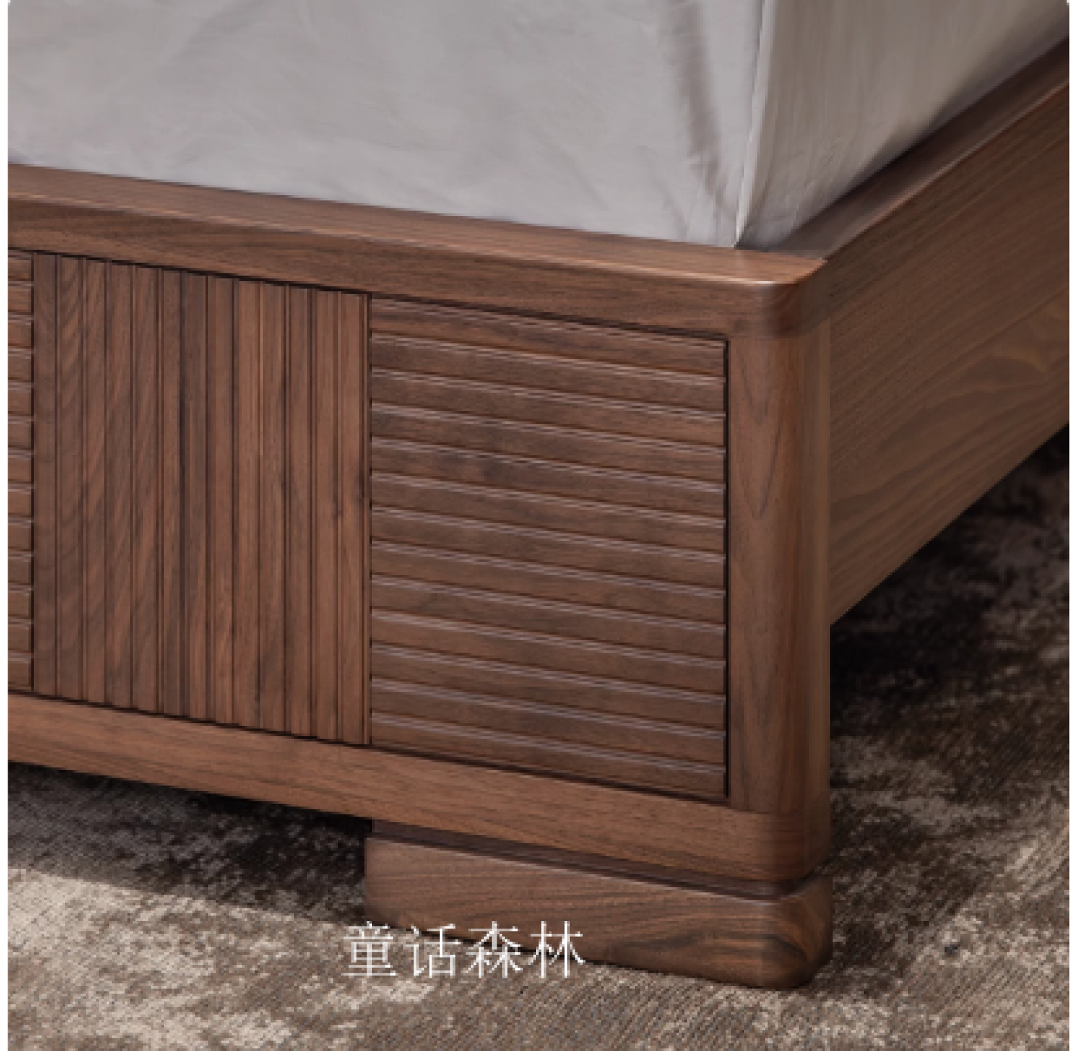 童话森林Home FurnitureProduct《Mid-Century Modern King Bed in Black Walnut》【图3】