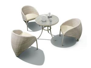 Product picture：Furniture factory悠米家居Outdoor  furnitureproduct name《Outdoor Rattan Chair 3-Piece Set》议价