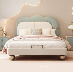 Product picture：Furniture factory七彩人生Home Furnitureproduct name《Modern Sleeper Bed Frame》议价