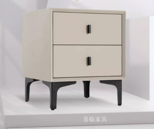 Product picture：Furniture factory喜临门Home Furnitureproduct name《Large-Capacity Panel Nightstand》议价