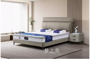 Product picture：Furniture factory梦之美Home Furnitureproduct name《Modern Minimalist Top-Grain Leather Bed Frame》议价