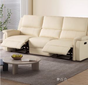 Product picture：Furniture factory梦百合Smart homeproduct name《Voice Control Leather Memory Foam Smart Sofa》议价