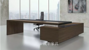 Product picture：Furniture factory诚丰家具Office  furnitureproduct name《Modern Solid Wood Executive Desk Set》议价