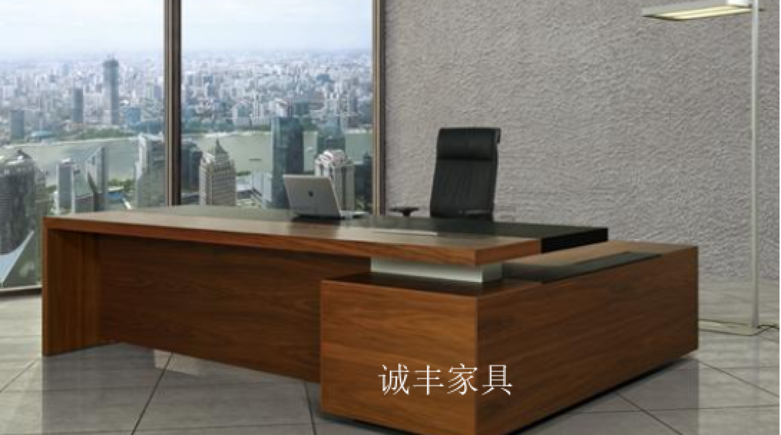 诚丰家具Office  furnitureProduct《Modern Solid Wood Executive Desk Set》【图0】
