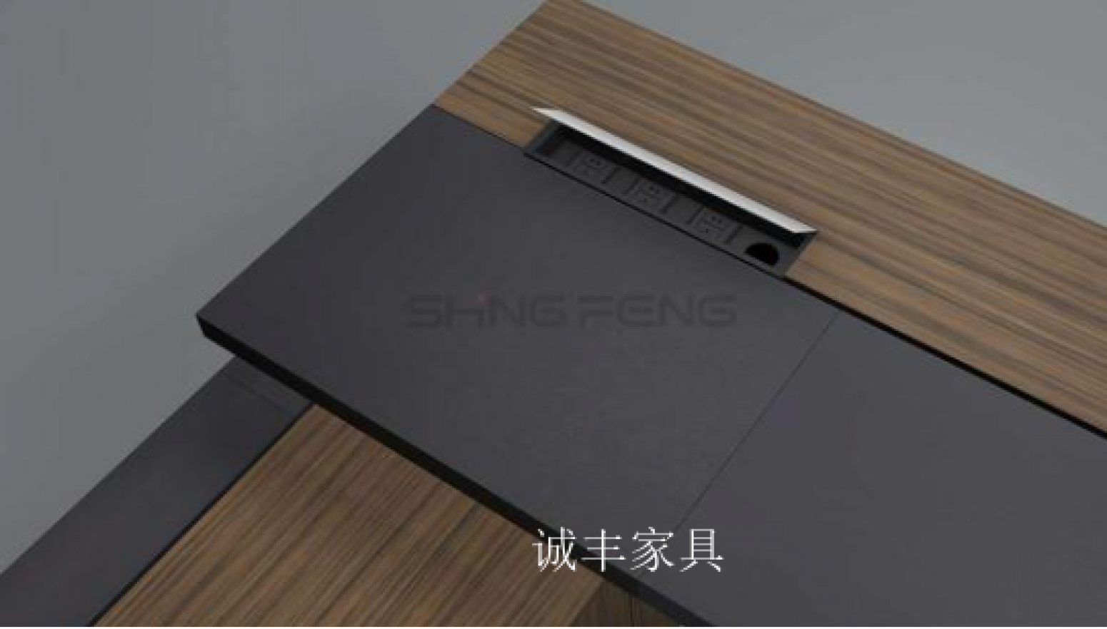 诚丰家具Office  furnitureProduct《Modern Solid Wood Executive Desk Set》【图1】