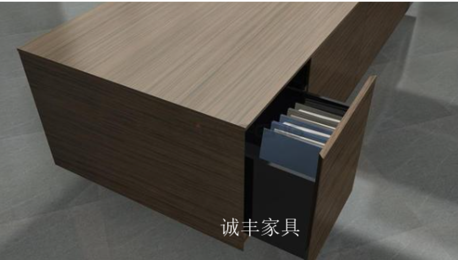 诚丰家具Office  furnitureProduct《Modern Solid Wood Executive Desk Set》【图3】