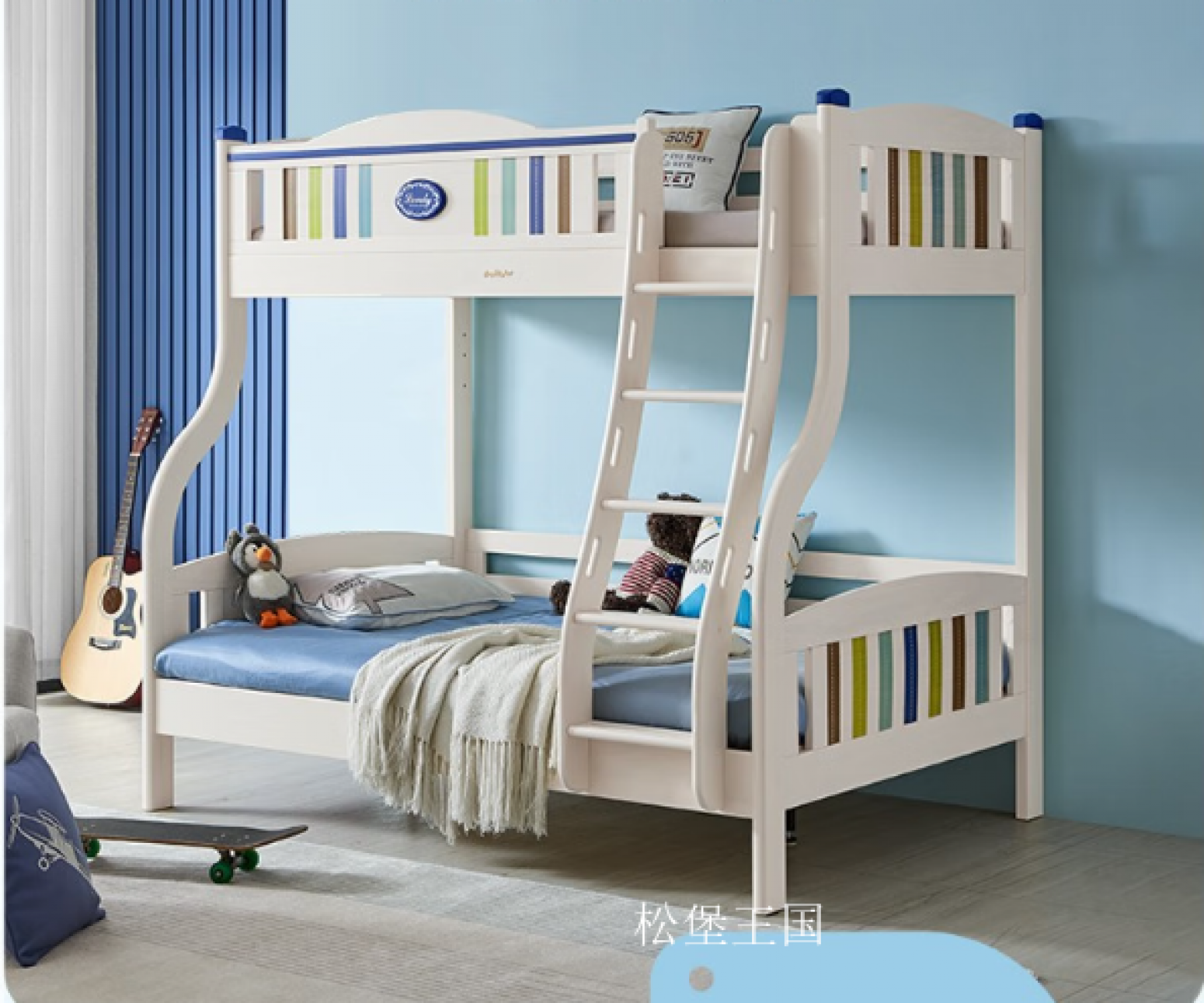 松堡王国Children's furnitureProduct《Simple Style Kids Bunk Bed》【图0】