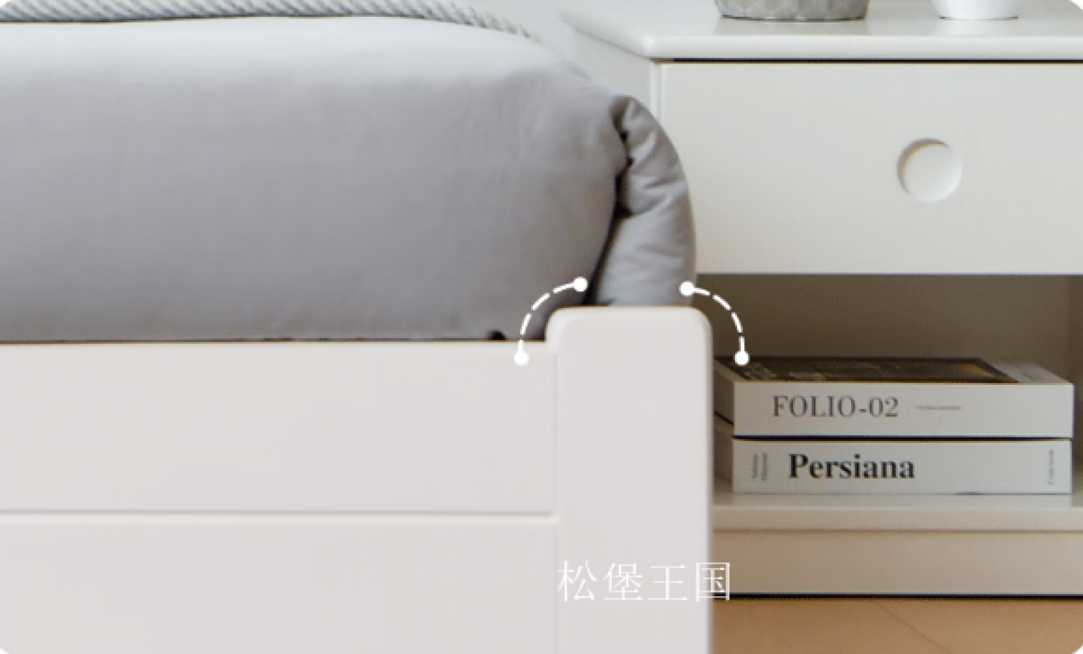 松堡王国Children's furnitureProduct《Modern and simple children's bed》【图3】