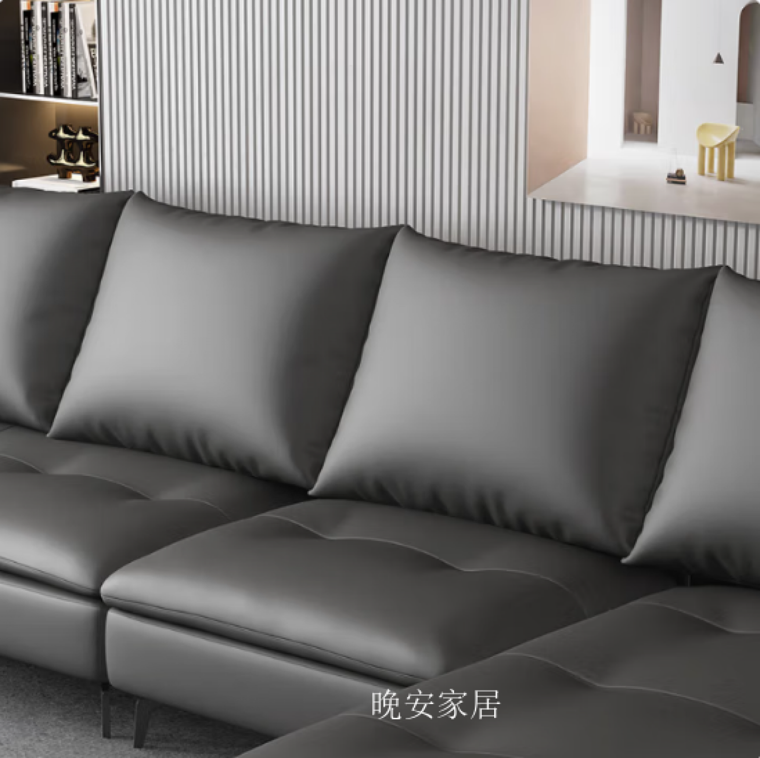 晚安家居Home FurnitureProduct《Modern Top-Grain Leather Sofa》【图1】