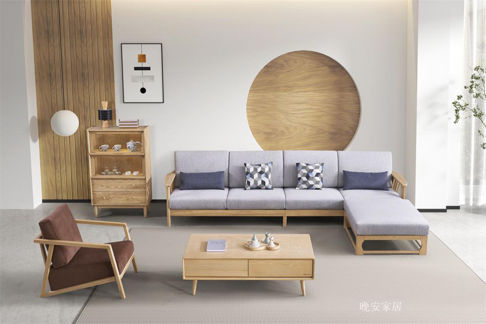 晚安家居Home FurnitureProduct《Chinese-Style Solid Wood Sofa》【图0】
