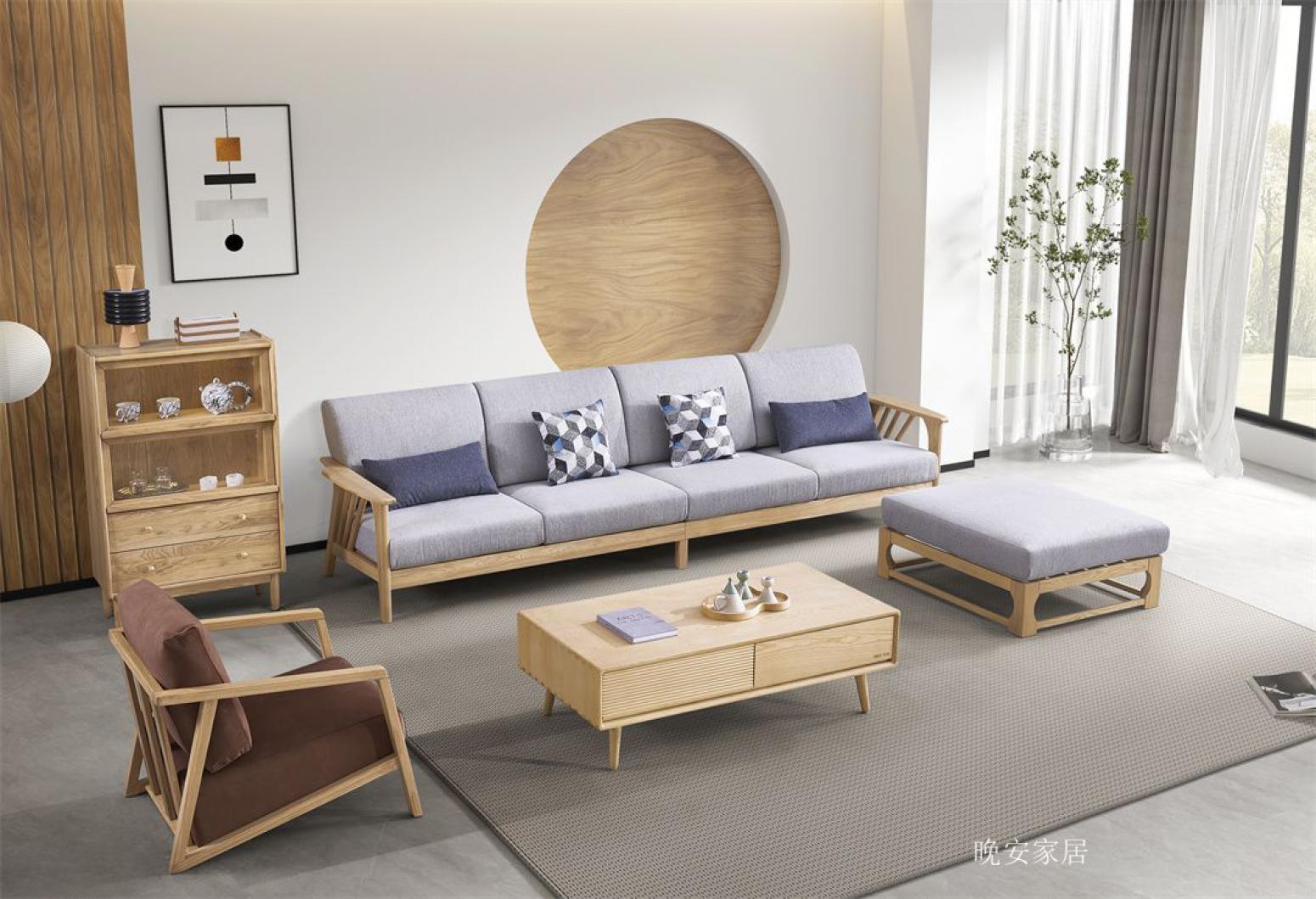 晚安家居Home FurnitureProduct《Chinese-Style Solid Wood Sofa》【图1】