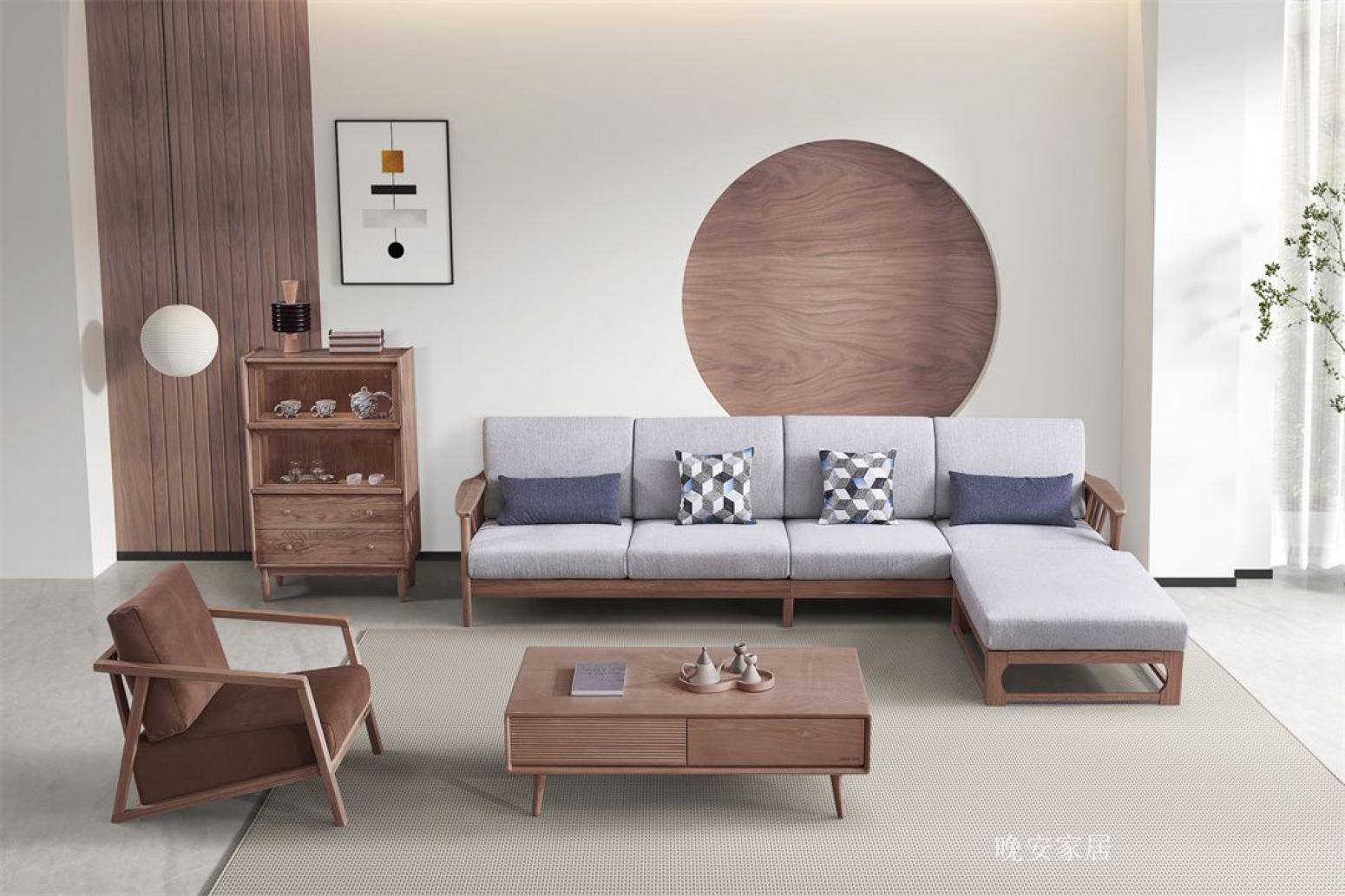 晚安家居Home FurnitureProduct《Chinese-Style Solid Wood Sofa》【图2】