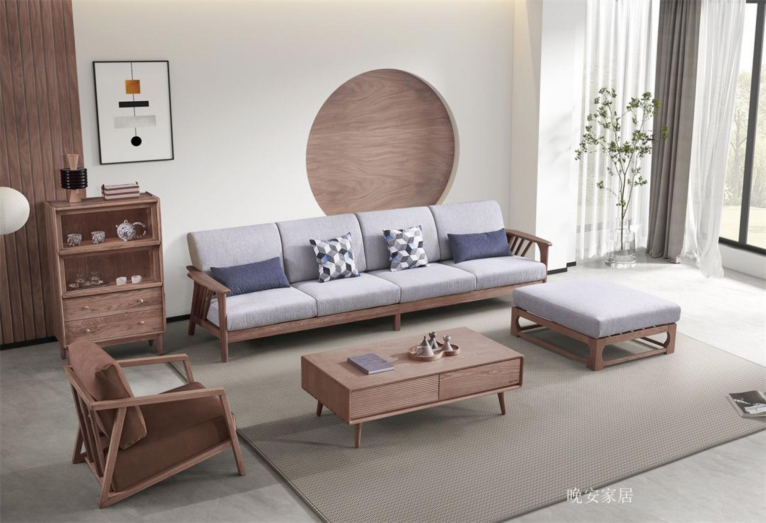 晚安家居Home FurnitureProduct《Chinese-Style Solid Wood Sofa》【图3】