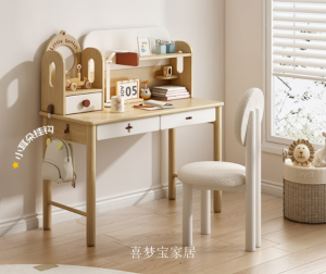 Product picture：Furniture factory喜梦宝家居Children's furnitureproduct name《Modern Solid Wood Kids Desk》议价