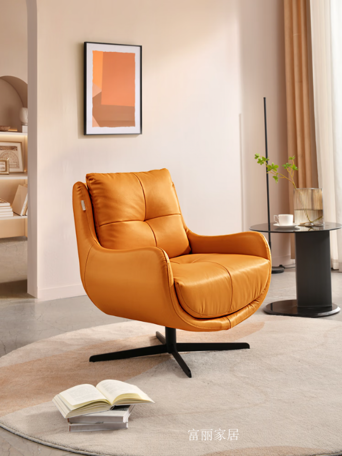 富丽家居Home FurnitureProduct《Single Leather Swivel Sofa》【图4】