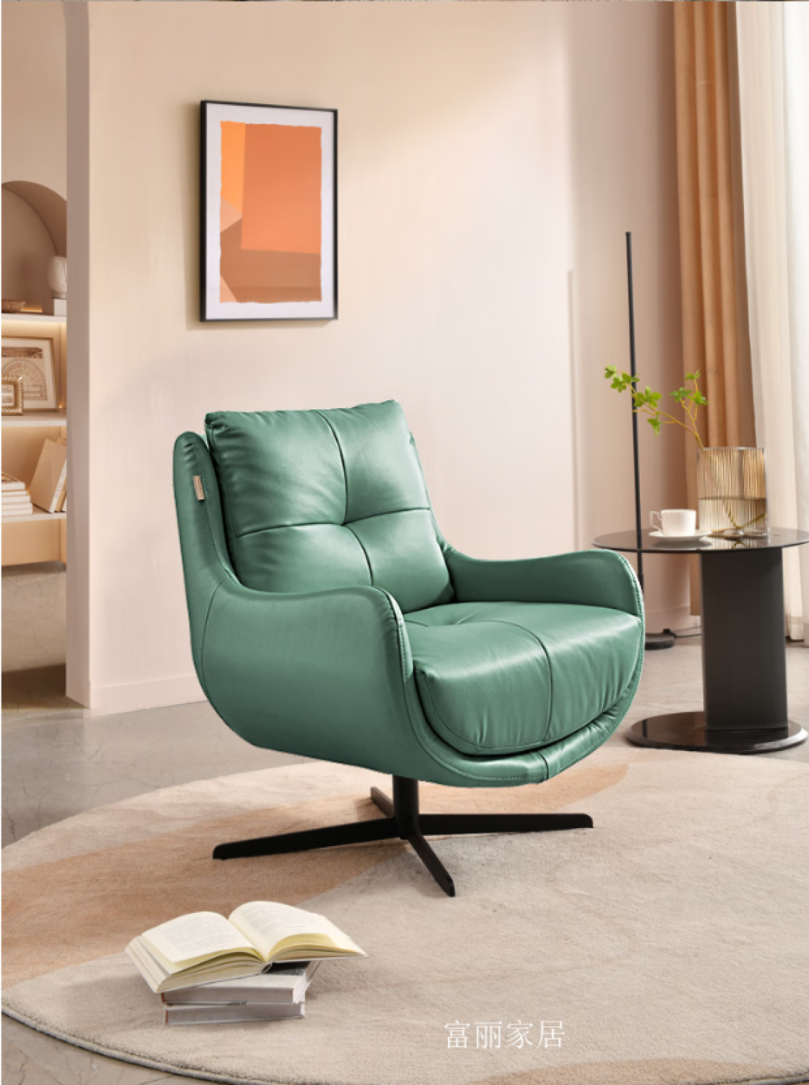 富丽家居Home FurnitureProduct《Single Leather Swivel Sofa》【图8】
