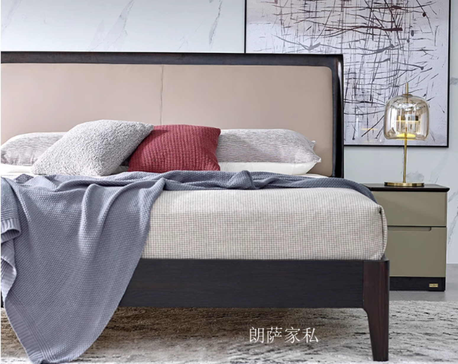 朗萨家私Home FurnitureProduct《Elevated Leather Bed Frame》【图4】