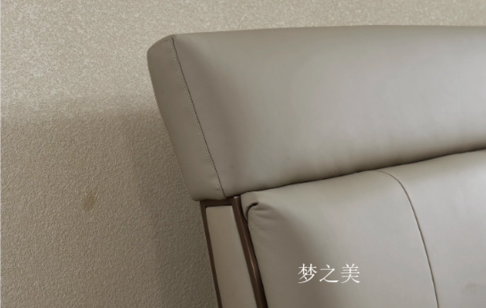 梦之美Home FurnitureProduct《Modern Minimalist Top-Grain Leather Bed Frame》【图0】