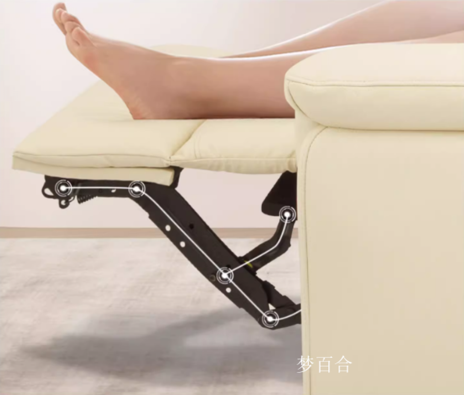 梦百合Smart homeProduct《Voice Control Leather Memory Foam Smart Sofa》【图2】