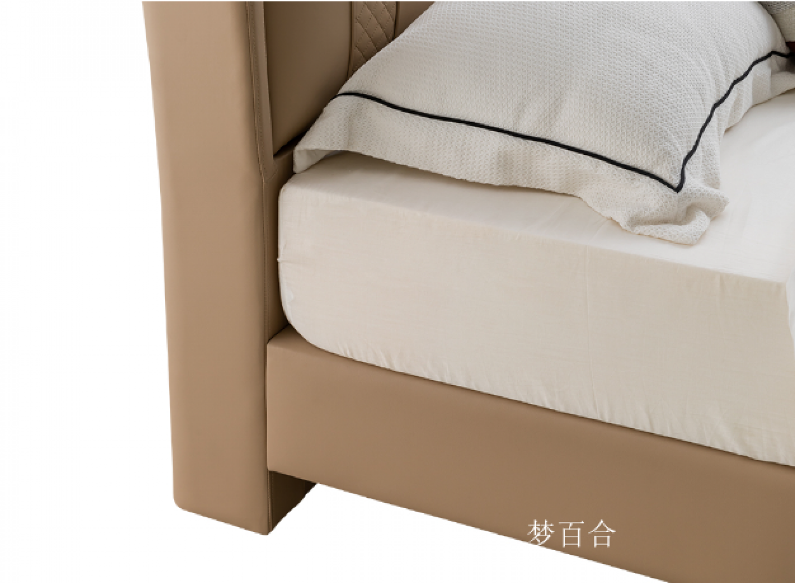 梦百合Home FurnitureProduct《Genuine leather soft-padded bed frame》【图1】