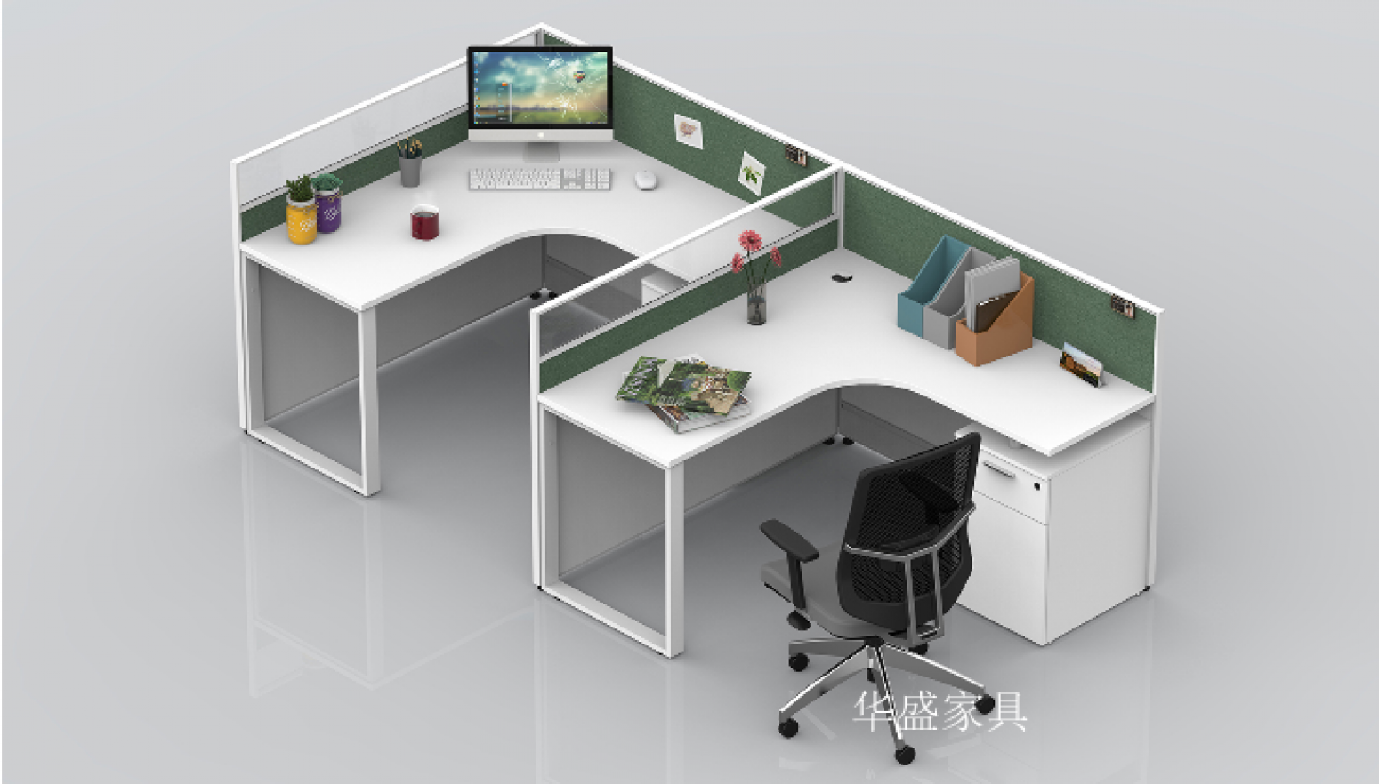 华盛家具Office  furnitureProduct《Modern Panel Office Desk》【图0】