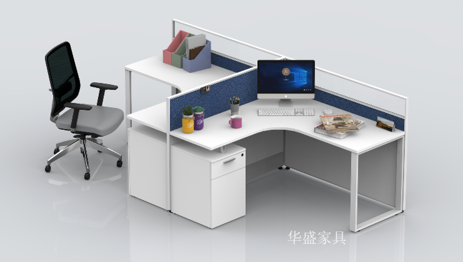 华盛家具Office  furnitureProduct《Modern Panel Office Desk》【图2】