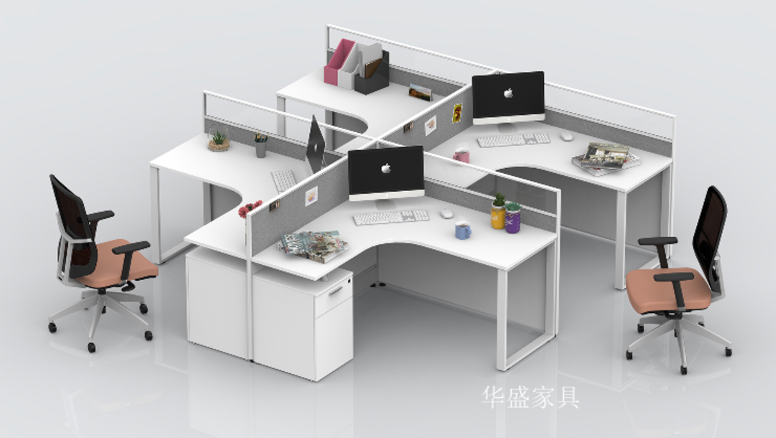 华盛家具Office  furnitureProduct《Modern Panel Office Desk》【图4】