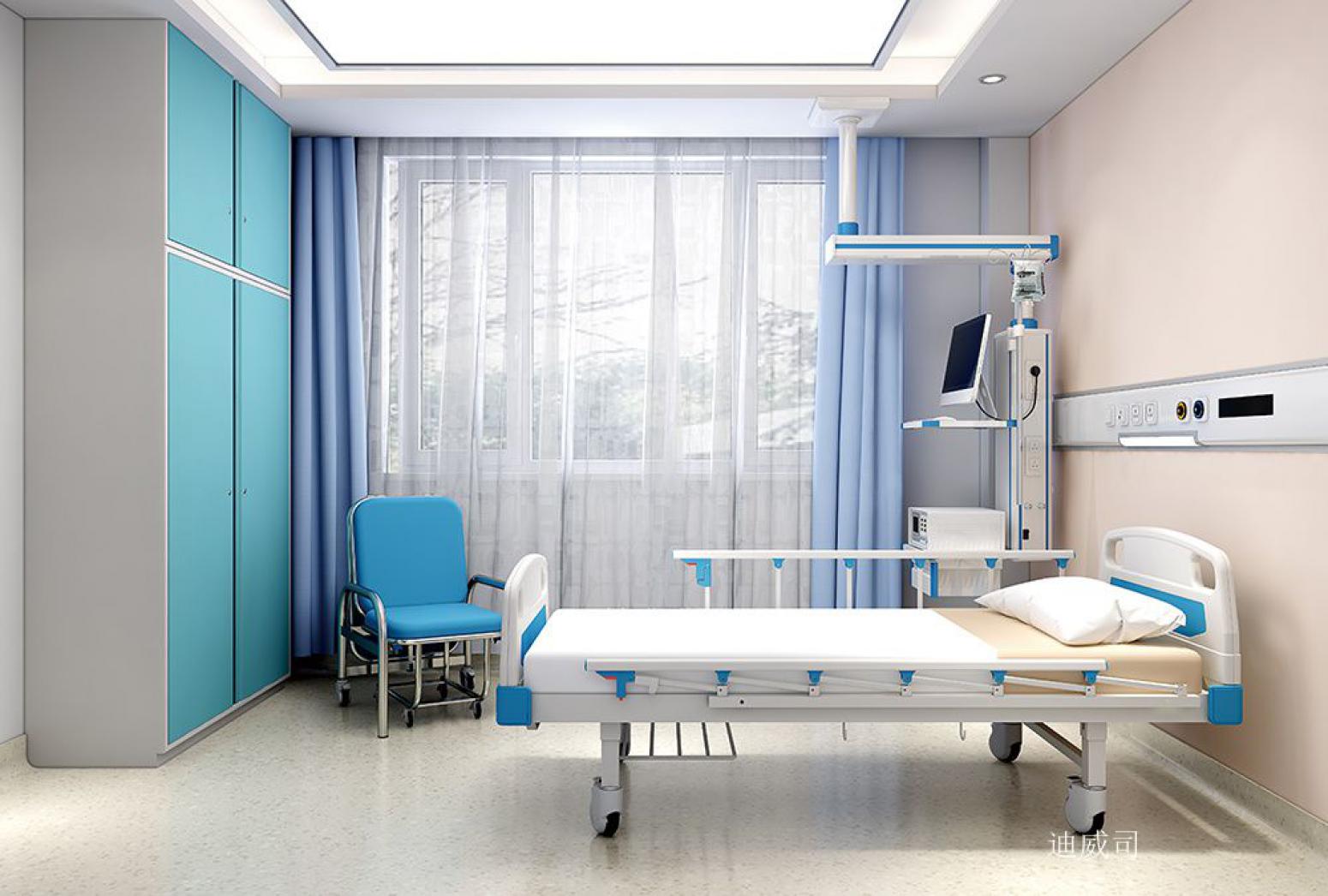 迪威司Medical furnitureProduct《Single-Crank Nursing Bed for Ward Use》【图1】