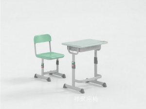 Product picture：Furniture factory祥聚座椅Office  furnitureproduct name《School Panel Desk and Chair Set》议价
