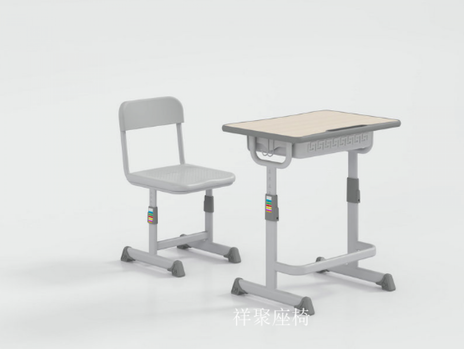 祥聚座椅Office  furnitureProduct《School Panel Desk and Chair Set》【图1】