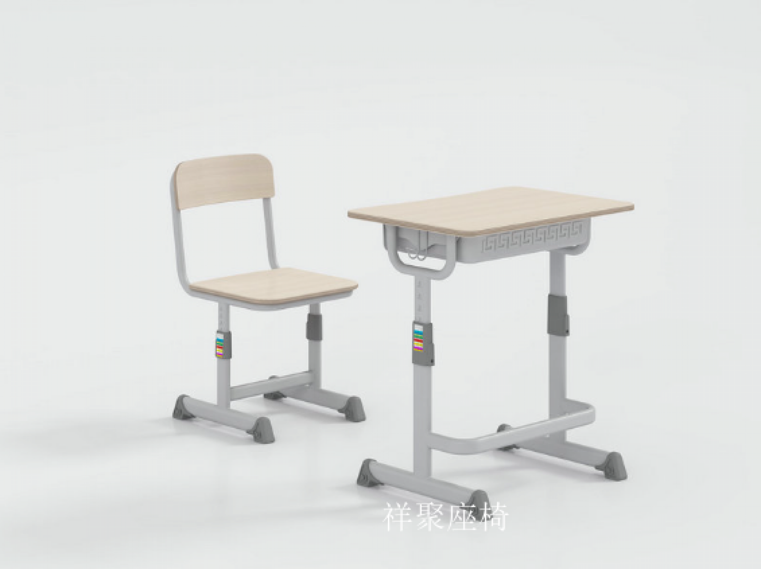 祥聚座椅Office  furnitureProduct《School Panel Desk and Chair Set》【图2】