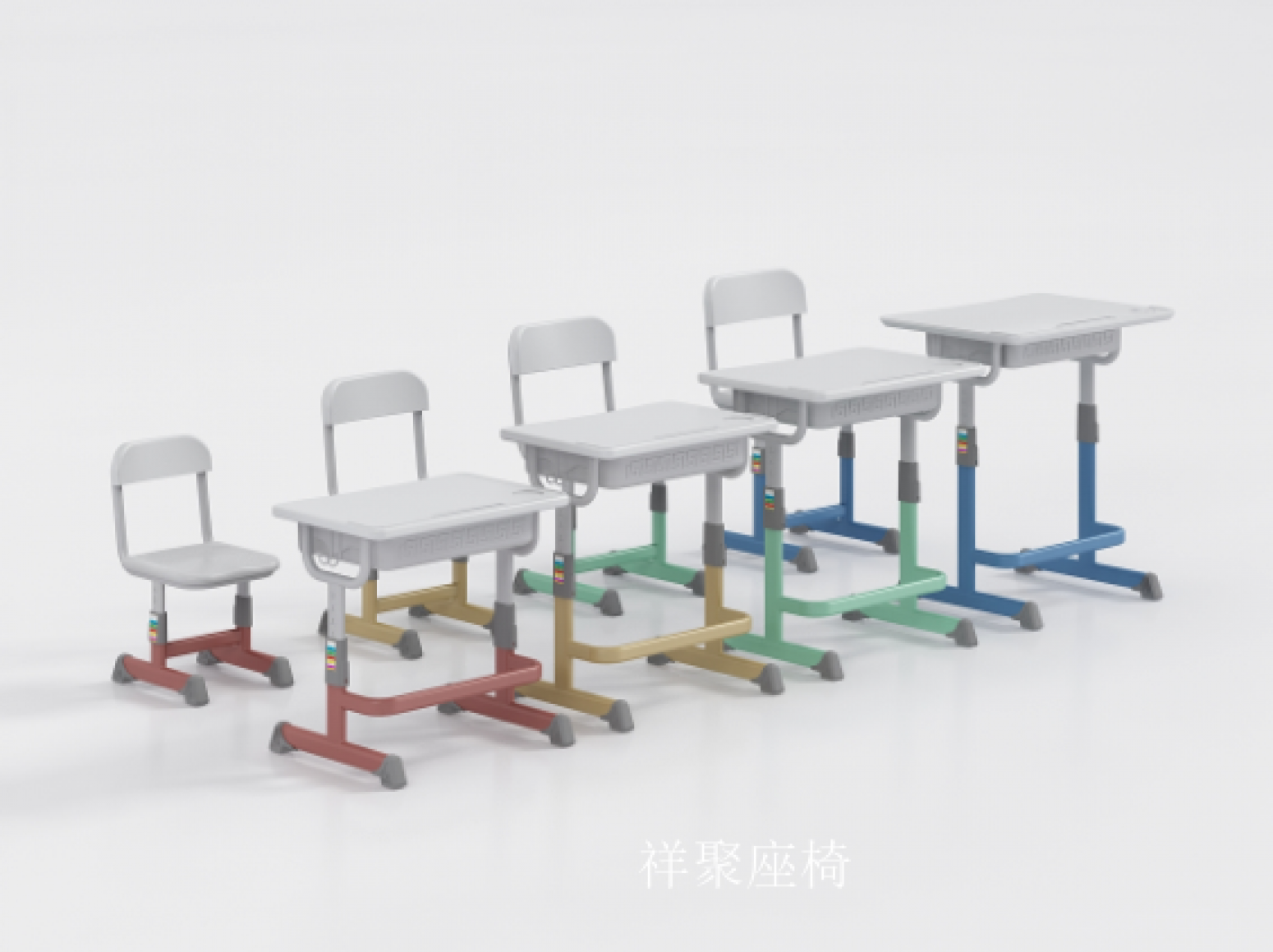 祥聚座椅Office  furnitureProduct《School Panel Desk and Chair Set》【图6】