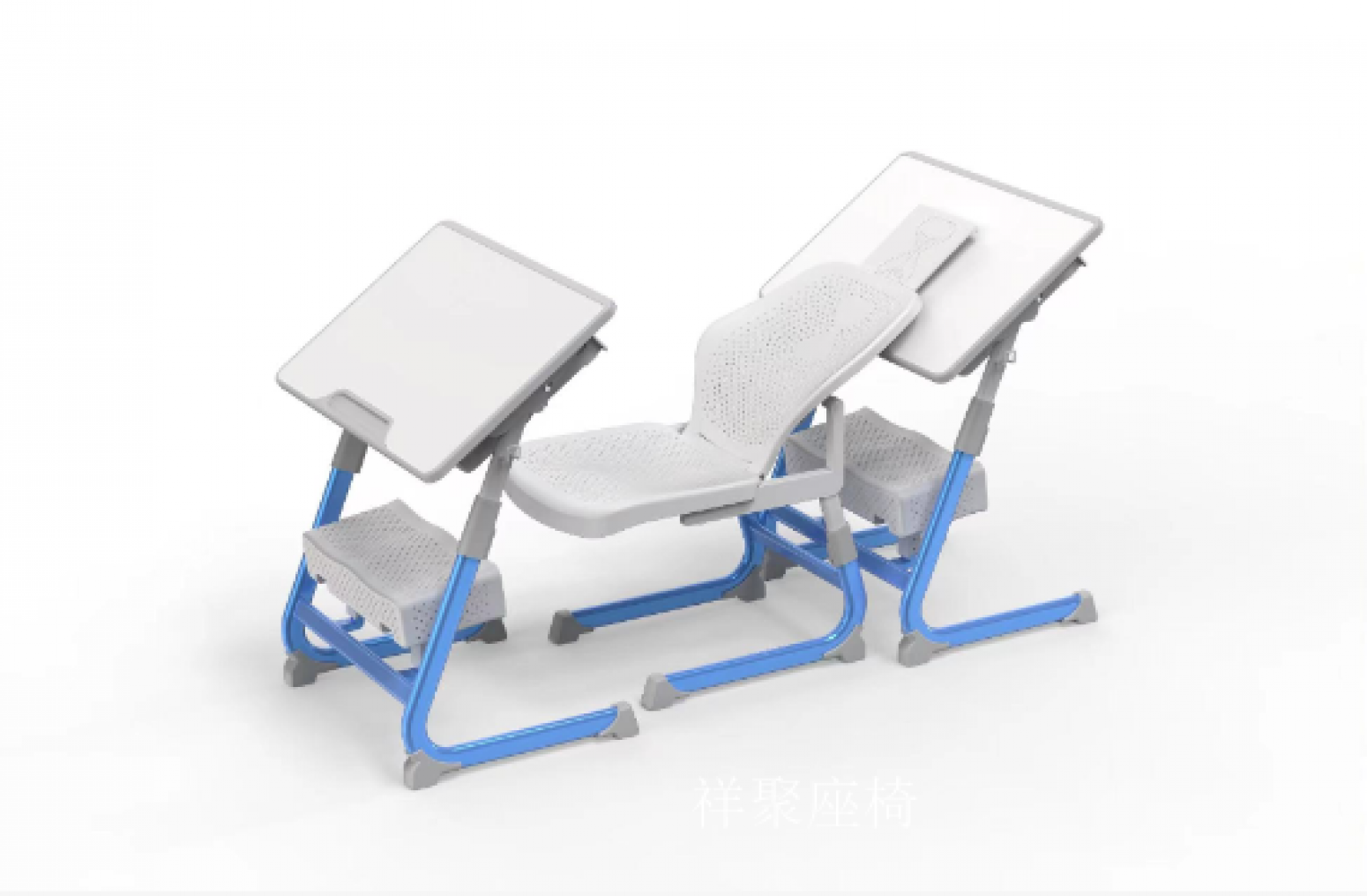 祥聚座椅Office  furniture产品《Student Siesta Desk Chair Set with Foldable Design》