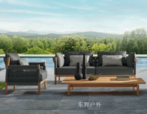Product picture：Furniture factory东辉户外Outdoor  furnitureproduct name《Outdoor Rope Weave Sofa》议价