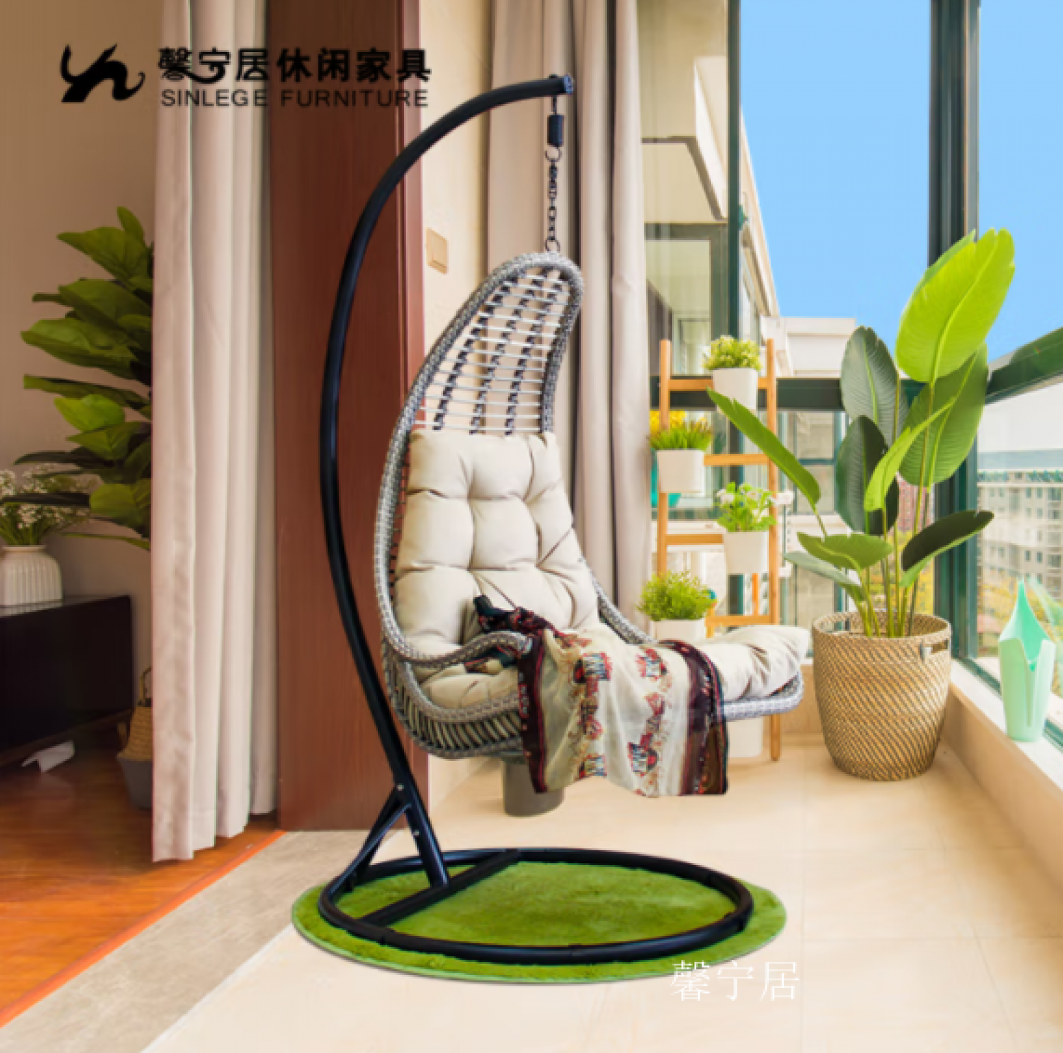 馨宁居Home FurnitureProduct《Crescent Moon Swing Chair》【图0】