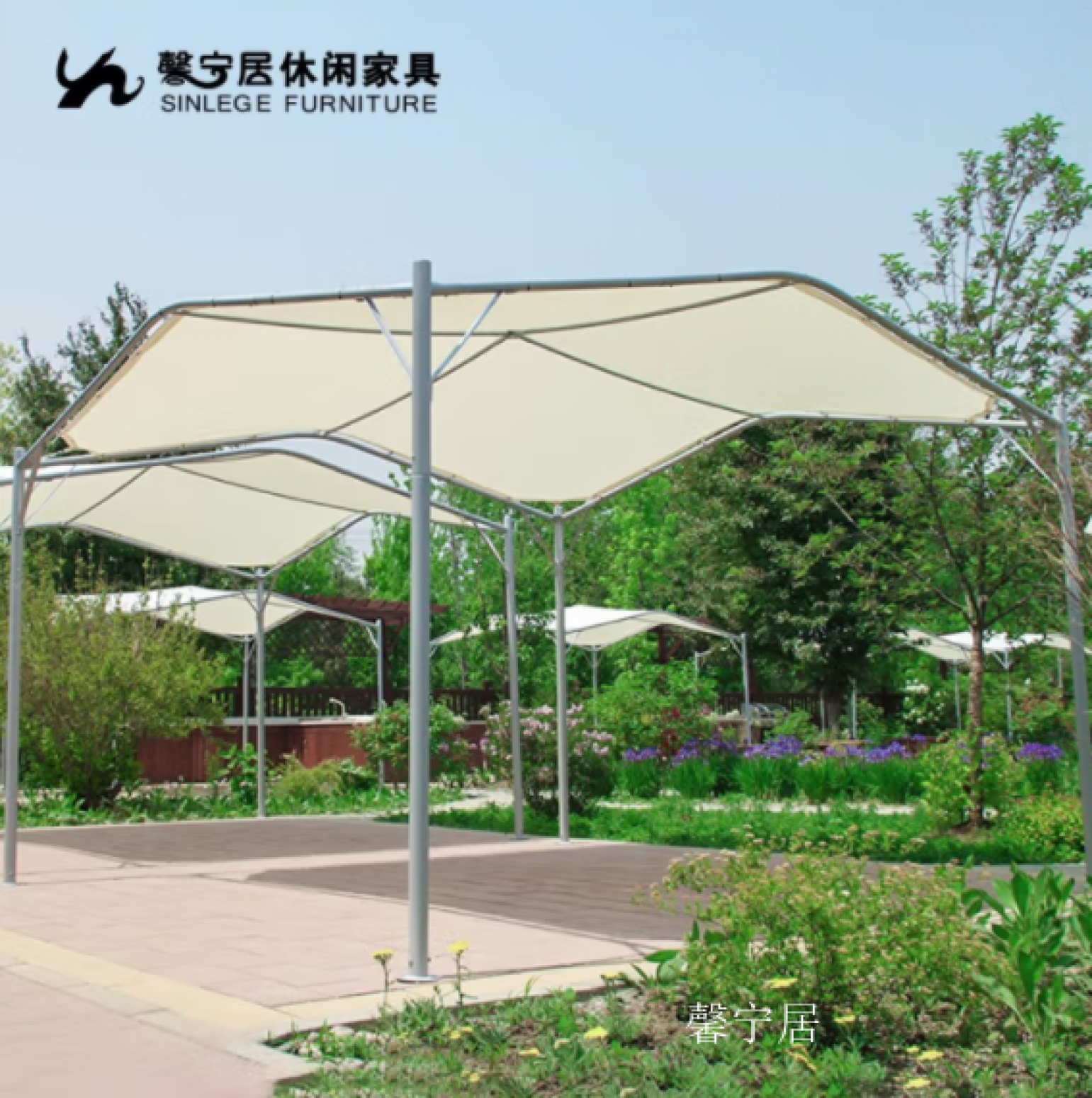 馨宁居Outdoor  furnitureProduct《Elegant Outdoor Swan Canopy Tent》【图4】