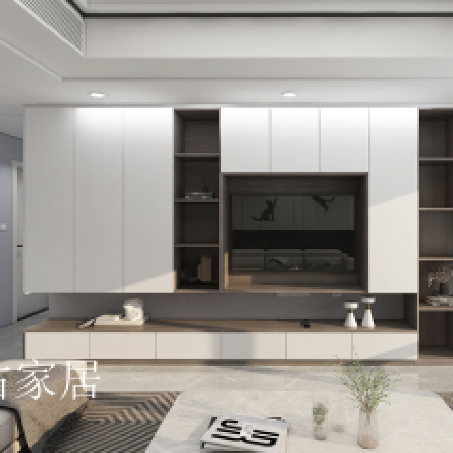 左右家居Home Furniture产品《Whole House Custom Guest Room Storage Cabinet》