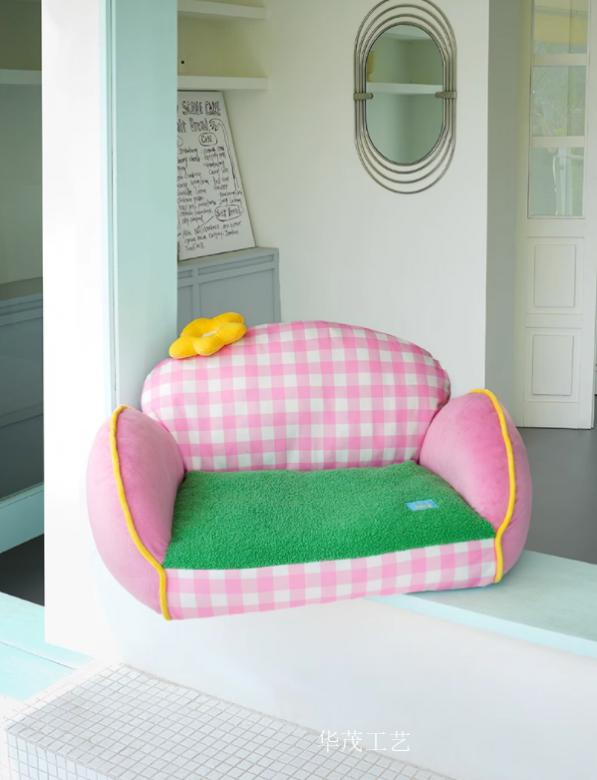华茂工艺Pet furnitureProduct《Multicolor Flower Pet Sofa》【图0】
