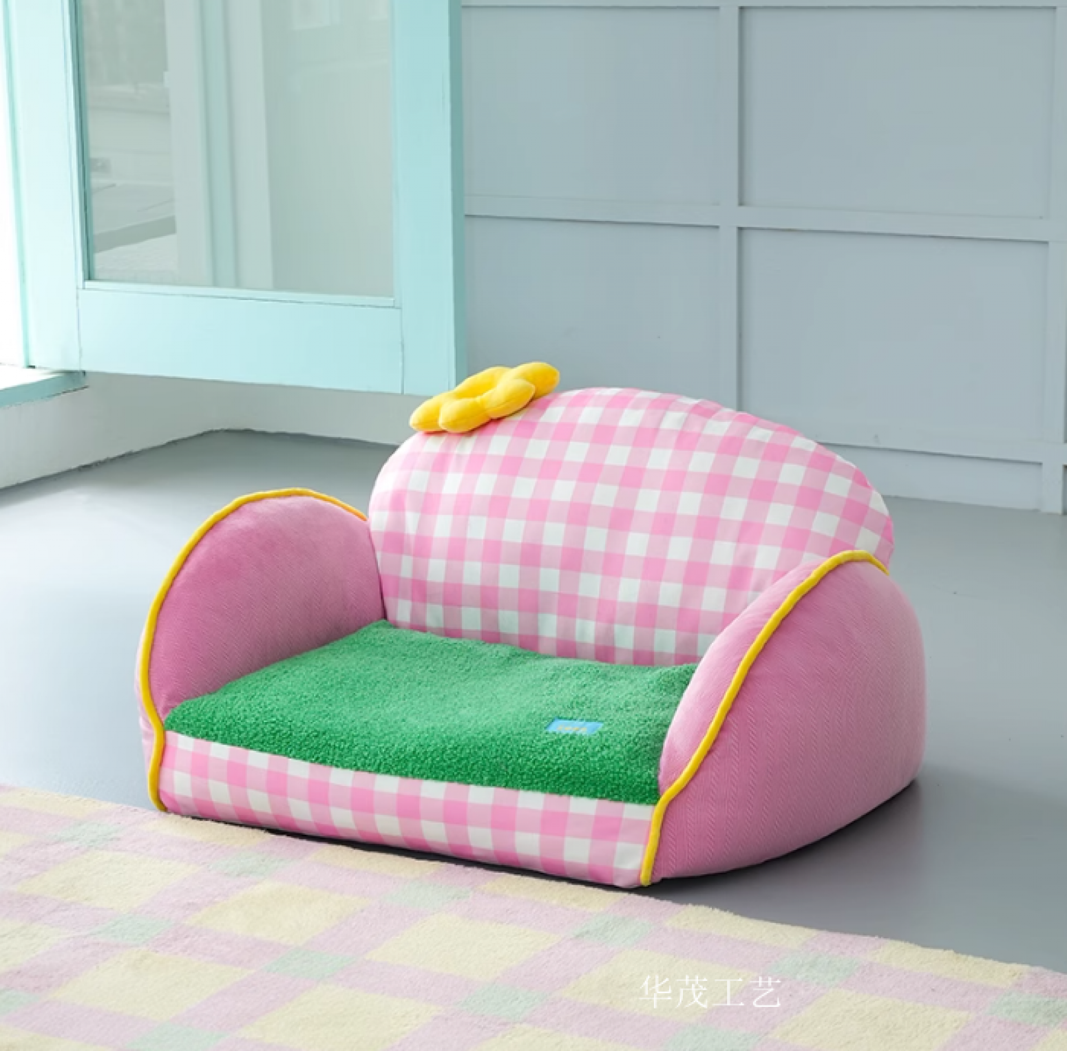 华茂工艺Pet furnitureProduct《Multicolor Flower Pet Sofa》【图1】