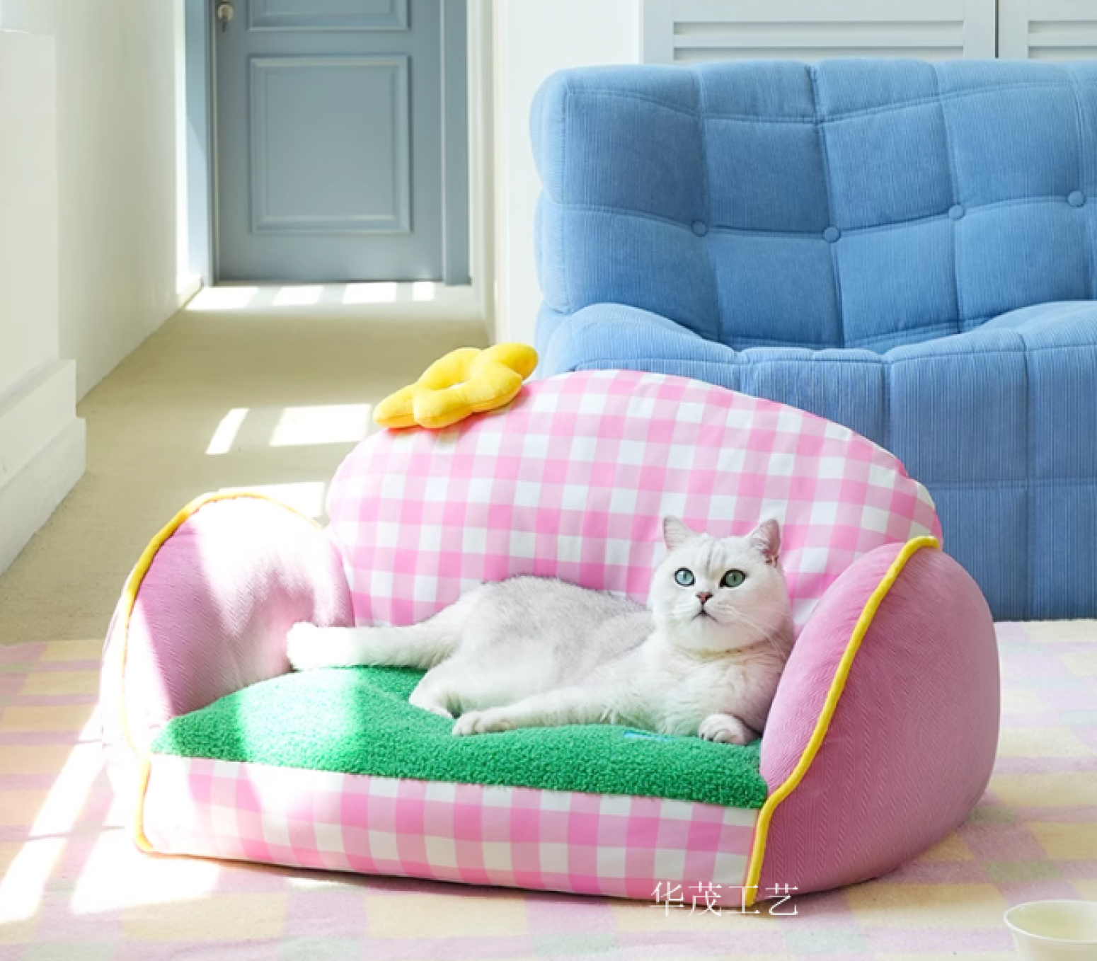 华茂工艺Pet furnitureProduct《Multicolor Flower Pet Sofa》【图2】