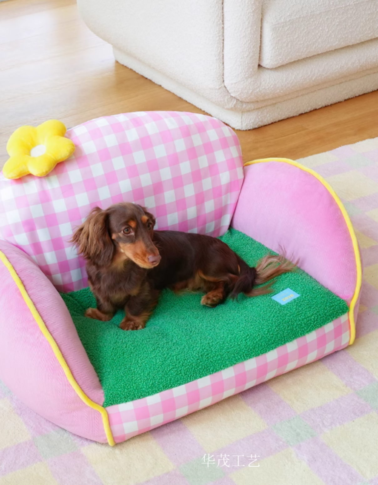 华茂工艺Pet furnitureProduct《Multicolor Flower Pet Sofa》【图5】