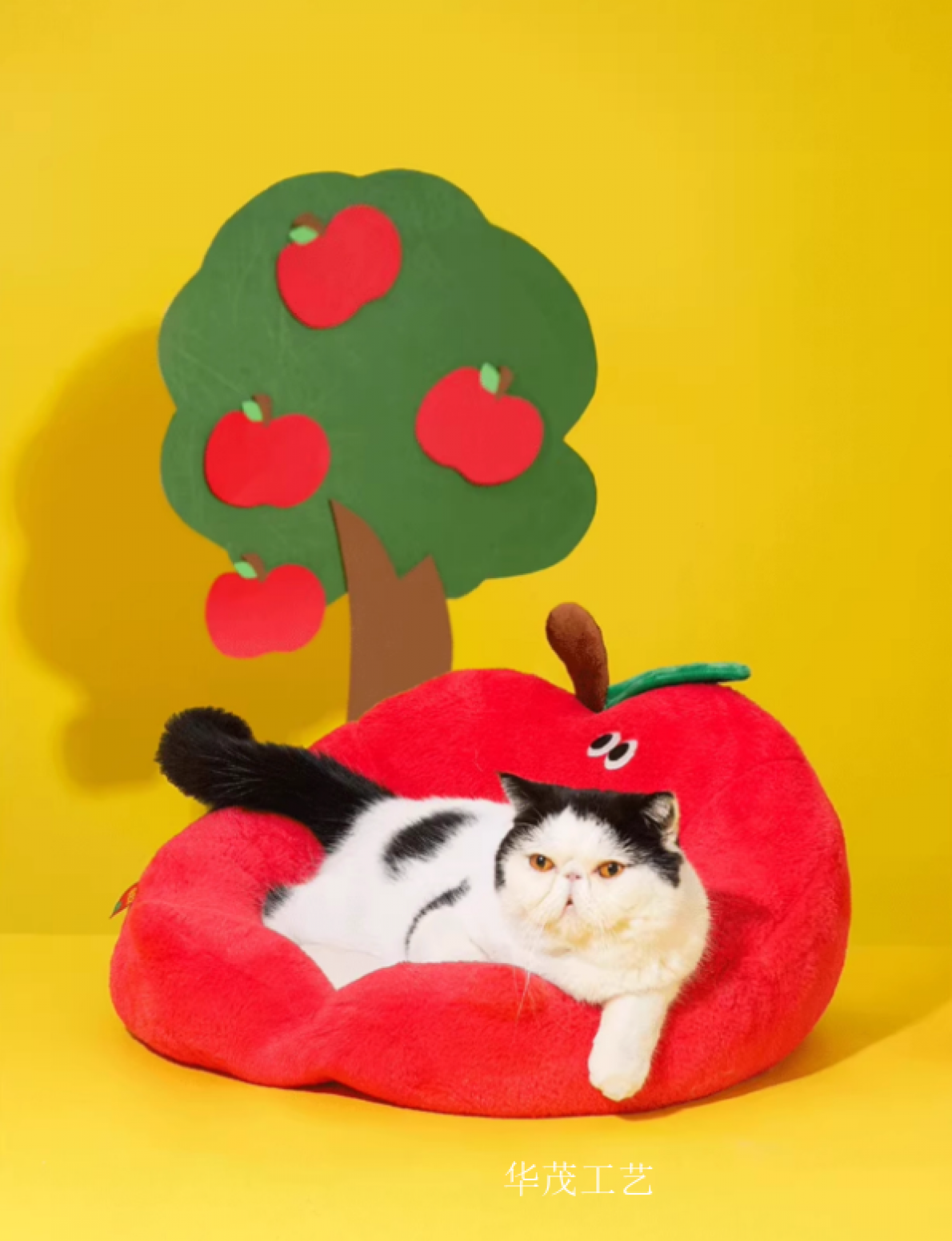 华茂工艺Pet furnitureProduct《Apple Cat Bed》【图2】