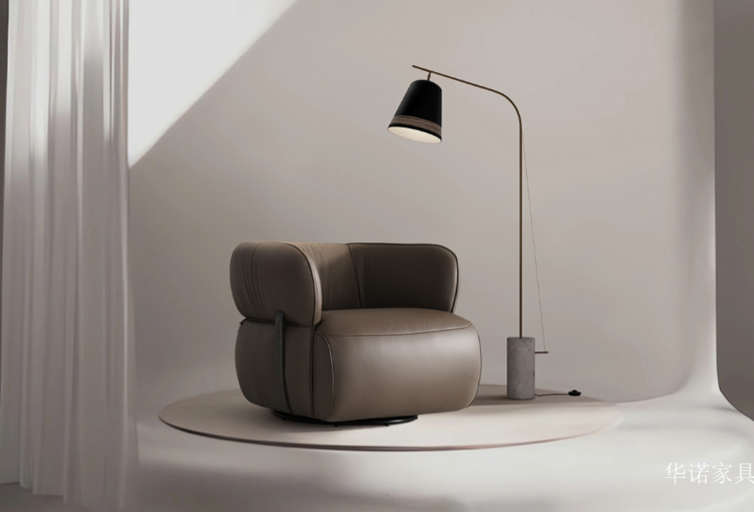 华诺家具Home FurnitureProduct《Italian simple single chair》【图0】