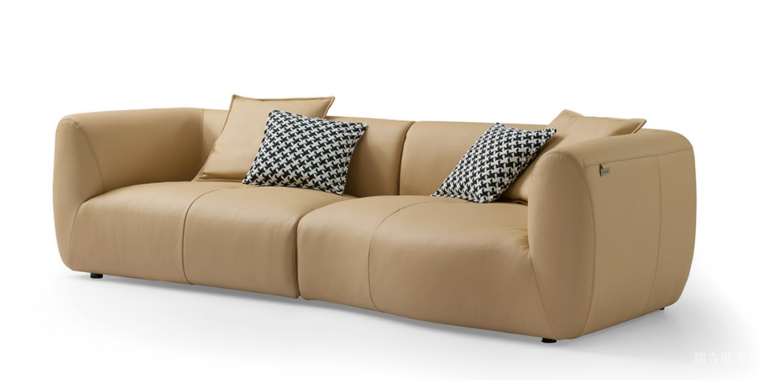 瑞吉欧Home FurnitureProduct《Yellow cowhide sofa》【图0】