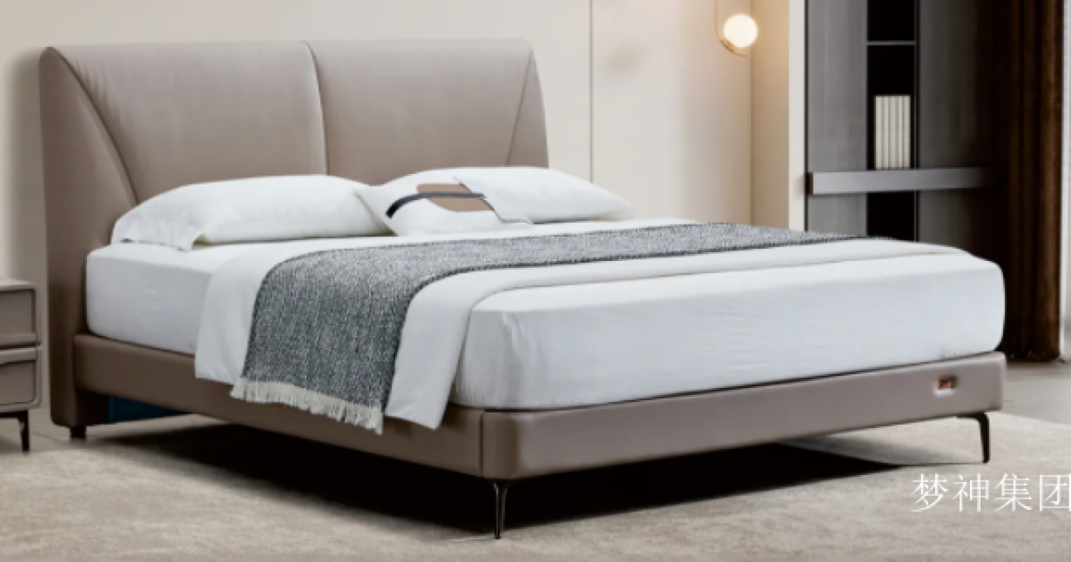 梦神集团Home FurnitureProduct《Checkered leather bed》【图2】
